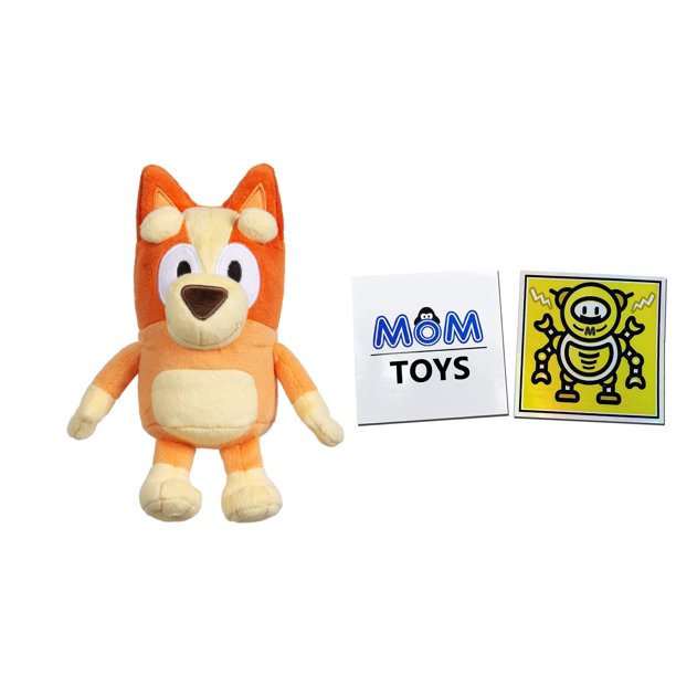 Bluey Friends Bingo Bluey 1 pack 7 Inch Plush plus 2 My Outlet Mall Stickers