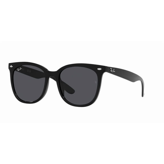 RAY-BAN RB4379D RB4379D Square Shape Sunglasses Black Frame | Dark Grey - Lens 55mm