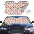 thumbnail image 2 of Fotbe Strawberry And Flowers Car Windshield Sunshade | Sun Visor Protector Front Window Shade, Keeps Out UV Rays, Keeps Your Vehicle Cool-Medium, 2 of 7