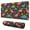 DarkBrown Cartoon Dinosaurs-1, variant on Long Mouse Pads for Desk,DarkBrown Cartoon Dinosaurs Forest Desk Mats on Top Of Desks, Desk Mouse Pad Extra Large with 3mm Non-Slip Base and Stitched Edge for Gaming,Work,Home 31.5"x11.8"