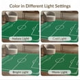 thumbnail image 7 of ODIKA 8'x10' Washable Area Rug Field Stadium Lines Center Circle Durable Interactive Football Soccer Refined for Dining Room, Large Office, Lounge, Non-Slip Chair-Friendly Mat, 7 of 7