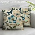thumbnail image 3 of Creowell Throw Pillow Covers Summer Spring Pillow Covers Garden Flowers Bird Farmhouse Décor Outside Furniture Decorative Cushion Cases for Couch Sofa Bed Outdoor Patio, 3 of 5