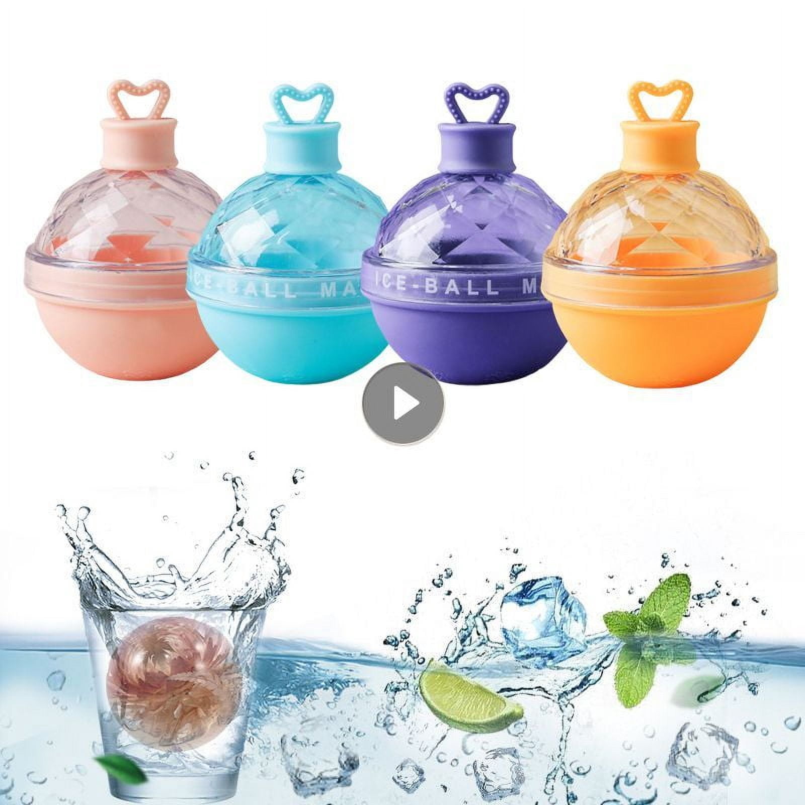 Ice Mould Ice Ball Maker Silicone Round Whiskey Ice Hockey Molds Tray Box Lollipop DIY Bar Party Making Gifts Kitchen Tools