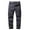 Gray, variant on IROINNID Cargo Pants For Men Solid Color Button-Zip Multi-Pocket Straight Elastic Waist Trousers