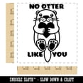 thumbnail image 2 of No Otter Other Like You Hugging Heart Anniversary Valentine's Day Square Rubber Stamp Stamping Scrapbooking Crafting - Large 2.75in, 2 of 7