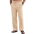 thumbnail image 6 of COOFANDY Men's Linen Pants Drawstring Casual Loose Fit Beach Summer Yoga Pants Lightweight Linen Trousers, 6 of 6