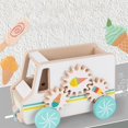 thumbnail image 2 of HILABEE Wooden Trolley Trailer Develop Cognitive Skills Interactive Toys Cake Cake Cart, 2 of 8