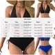 thumbnail image 3 of Conjunto de Bikini de Cintura Alta para las Mujeres Traje de Surf de Color Sólido con Almohadilla de Pecho Ropa de Playa Deportiva de Dos Piezas, 3 of 4