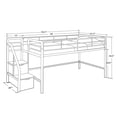 thumbnail image 4 of DHP Junior Twin Loft Bed with Storage Steps, 4 of 8