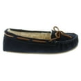 thumbnail image 3 of Minnetonka Women's Cally Hardsole Moccasin, Dark Navy, 3 of 3