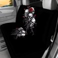 thumbnail image 5 of Qpednta Skull Rose Car Seat Covers Sets 4Pcs Front Seat Protector Carseat Rear Split Bench Cover Universal Vehicle Seat Protector Fit Most Car Truck SUV, 5 of 7