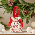 thumbnail image 2 of YIKA Christmas Decoration Christmas Candy Canvas Bag Christmas Eve Party Apples Drawstring Handbag Christmas Gift Bag, 2 of 6