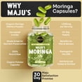 thumbnail image 6 of Maju Superfoods Moringa Oleifera Capsules, Organic, 90 Count, 6 of 8