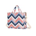 thumbnail image 7 of FORMRS Womens Corduroy Tote Bag Crossbody Shoulder Handbag with Pocket, White Geometric, 7 of 7
