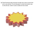 thumbnail image 4 of Uxcell Blank Star Burst Sale Signs Price Tags Fluorescent Star Pricing Labels 50x70 mm Colors for Retail, Pack of 400, 4 of 4