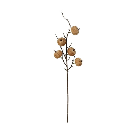 Velvet Artificial Pumpkin Branch Fall Home Decor for Thanksgiving Halloween