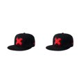 thumbnail image 1 of Jumpingount Gorra de béisbol de tamaño universal, protección solar y sombrero de moda, artículo deportivo de estilo rojo ajustable 2Conjunto, 1 of 6