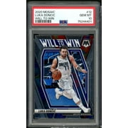 Luka Doncic Card 2021-22 Mosaic Will To Win #12 PSA 10