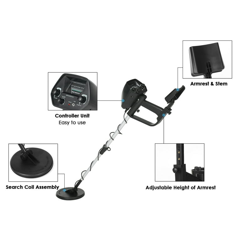 OWSOO Metal Detector for Adults Kids Children Underground Metal Detector for Detecting Coin Beach Treasures Metal Detector with Headphones