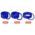 thumbnail image 3 of Unique Bargains 4cm 6mm 8.5cm Plastic Carnival Ringtoss Rings Game Hoop, Blue 18 Pack, 3 of 5