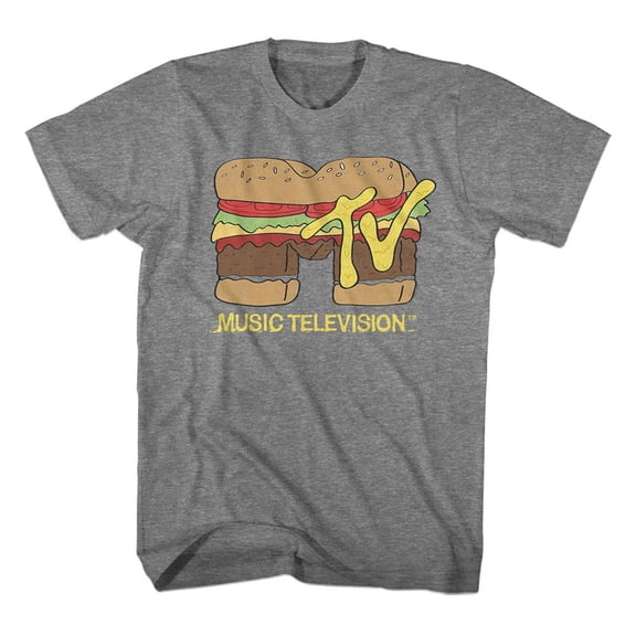 MTV Burger Graphite Heather T-Shirt