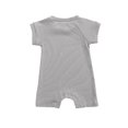 thumbnail image 2 of Barboteuse Unisexe pour Bébé Couleur Unie Col Rond Manches Courtes Côtelée, 2 of 6