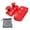 Red, variant on Gym Grip Pads for Barbell Dumbbell Training Nonslip Rubber Handle Comfortable Breathable Muscle Fatigue Relief