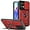 Red, variant on Case for Oppo Reno8 5G (NOT 4G) with Slide Camera Cover, Military Grade Drop Protective Phone Cover Case with Ring Kickstand for Oppo Reno 8 5G SJ Black