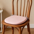 thumbnail image 4 of Velvet Seat Cushion High-Density Foam Chair Pad with Non-Slip Straps Washable Zippered Design Ideal for Office Desk, Dining and Makeup Vanity Chair(45 * 45cm), 4 of 8