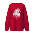 thumbnail image 4 of YABCSAZ Ugly Christmas Sweater for Women Plus Size Sweatshirts Casual Loose Long Sleeve Tops Santa Claus Christmas Trees Snowmen Reindeer Graphic Printed Oversized Pullover,Gifts for Women, 4 of 4