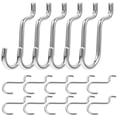 thumbnail image 1 of 20pcs Metal Pegboard Hooks Garage Pegboard Board Hooks Shop Utility Hanging Hooks, 1 of 9