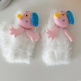 thumbnail image 6 of Fuzzy Slipper Socks for Women Winter Warm Thick Fleece Colorful Floor Socks Cartoon Dog Furry Socks for Home Sleeping, 6 of 9