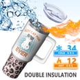 thumbnail image 3 of A+ Gift for Mom - 40 Ounce Stainless Steel Tumbler with Straw - Reliable Temperature Control - Mother's Day Birthday Christmas Must-Have Item, 3 of 5