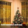 thumbnail image 6 of 300 LED Solar Courtyard Curtain Lights Outdoor Waterproof Fairy String Lights With 8 Modes for Garden Window Bedroom Wedding, 6 of 9