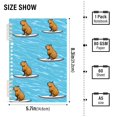 thumbnail image 3 of Haosy Capybara Surfer on Water Notebooks 1-subject Journal 60 Sheets A5 College Ruled Paper Detachable Ring 8.3"x5.7", 3 of 8