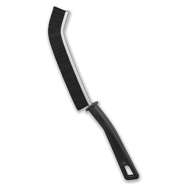 Juego de 3 cepillos para limpiar grietas, multifuncionales, de cerdas duras, para uso doméstico, para limpiar rincones del baño, color negro