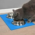 thumbnail image 7 of Dog Food Mat Anti-Messy Design Pet Bow Mat, Non Slip Silicone Waterproof Cat Feeding Placemat for Puppy Kitty Dog Cat Small Medium Animals, 7 of 7