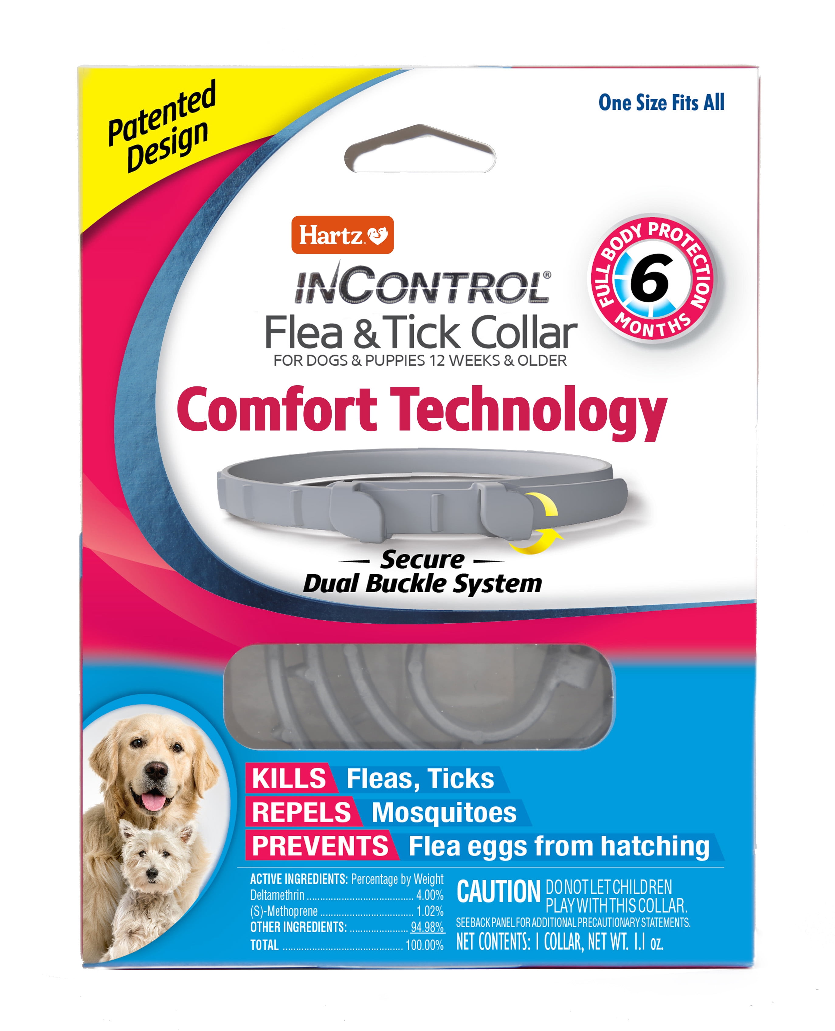 Hartz In Control Comfort Fit Flea & Tick Collar, 1.1 oz