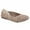 Taupe, variant on Jsport Women's Ballet Flats Round Toe Walking Flats Slip On Shoes Soft Lightweight