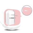 thumbnail image 4 of Funda de silicona rosa para AirPods Pro Cypher.V con llavero de pompones, 4 of 5