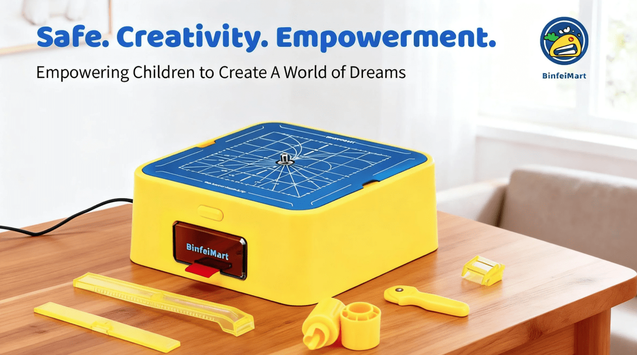 Kid-Safe Cardboard Cutting Toy for Ages 4+ | STEM Educational Electric Craft Tool with Lighted Scrap Drawer & Durable Aluminum Panel