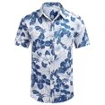 thumbnail image 2 of COOFANDY Mens Hawaiian Shirts Short Sleeve Casual Button Down Tropical Beach Shirt, 2 of 6