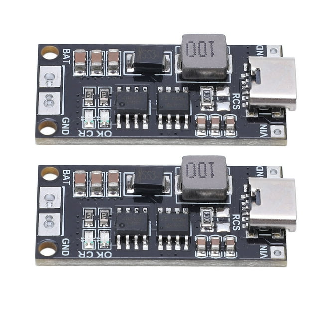 2 Pcs Module de Chargeur de Batterie Résistant à l'Usure 2S Type C à 8.4V Boost Module de Batterie Lithium 1A