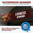 thumbnail image 5 of Chinese Food Large Banners and Signs for Outdoor by DreamController-Polyester Banner with 4 Holes for Easy Hang Indoor & Outdoor| 4x1 Feet HD Banner to Promote Food & Beverages | Made in USA, 5 of 6