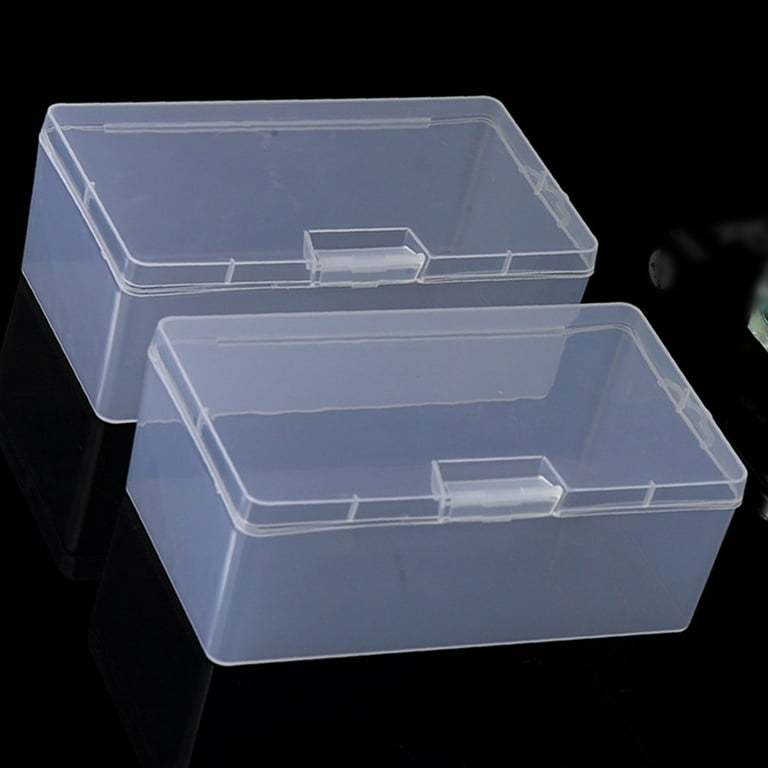 Richards Clear Plastic Storage Containers with Lids for Organizing – 1  Large and 4 Small Bins