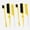 Yellow, variant on stcellnmex 6 Pcs Slick Back Hair Brush Set Bristle Brush Edge Control Teasing Comb for Women Black Hair Yellow