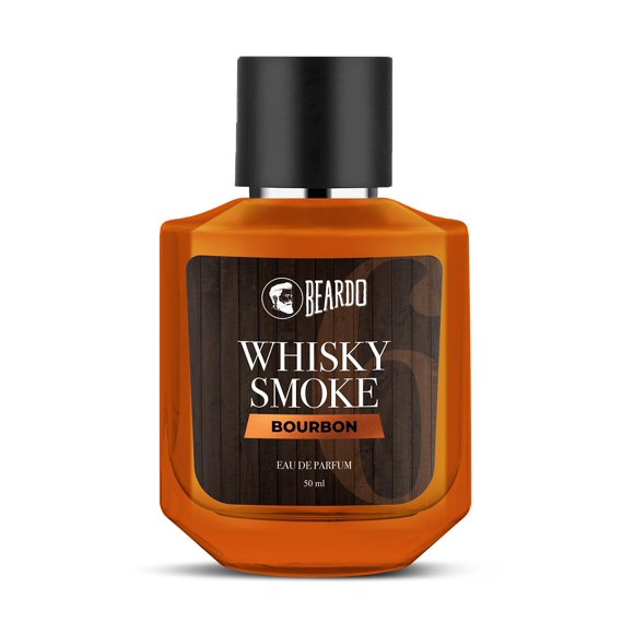 Beardo Whisky Smoke Bourbon Eau de Parfum pour Hommes 50 ml, 1,7 Fl Oz / avec des Notes Orientales, Boisées et Cuirées - Parfum Longue Durée Meilleur Rendez-Vous du Soir / Cadeau de Rakhi pour Frère - Cadeau Idéal pour Garçons