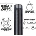 thumbnail image 2 of B &amp; K 590-080BC Southland Mallable Iron Pipe Nipple, Black, 8" L, 2 of 2