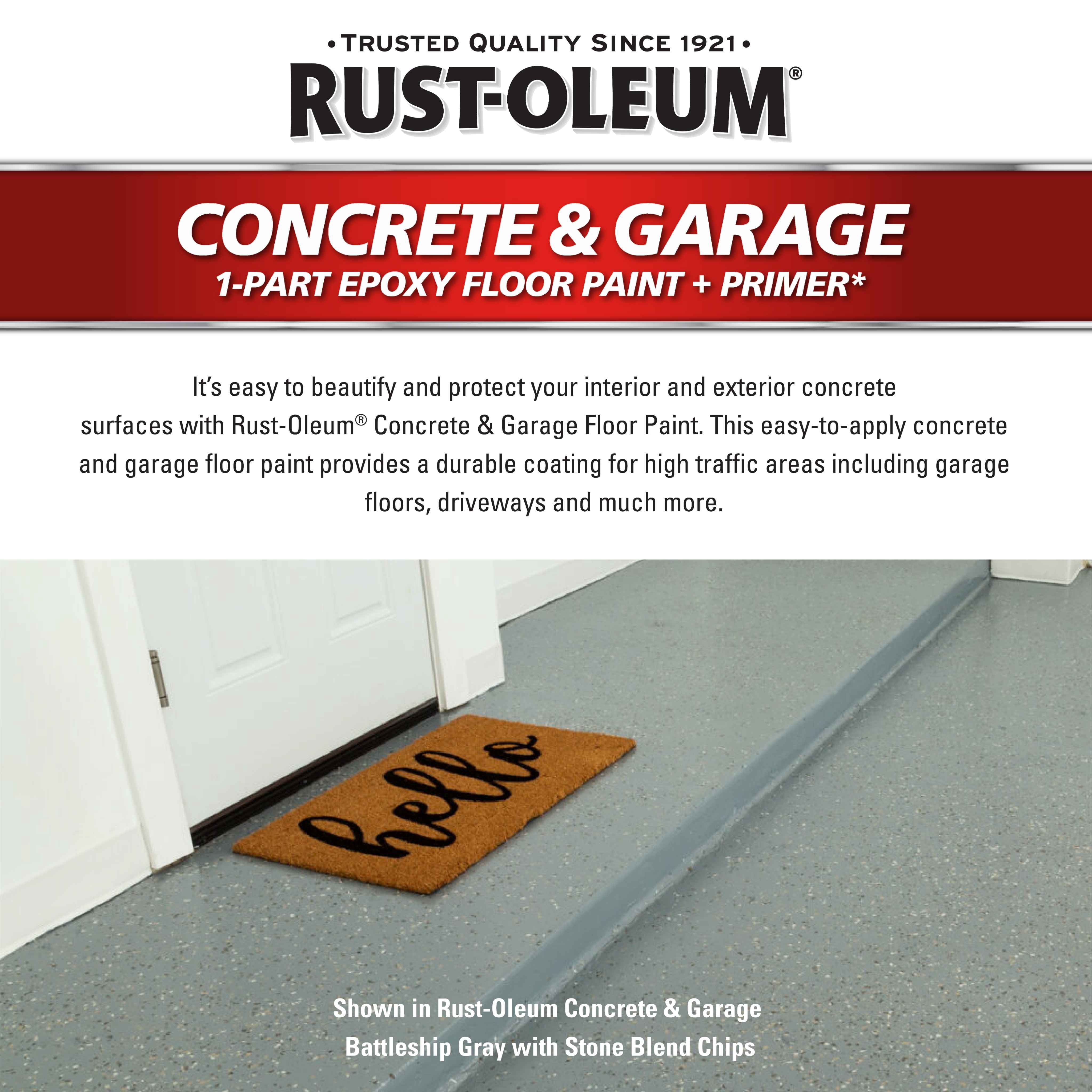Clear, Rust-Oleum Concrete & Garage Topcoat-320202, 1 gal