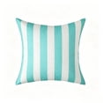 thumbnail image 2 of Dongrere Striped Outdoor Throw Pillow Cover, Weather Resistant Decorative Cushion Cover, Decorative Cushion for Garden Patio, 17.7 Inch, Blue, 2 of 9